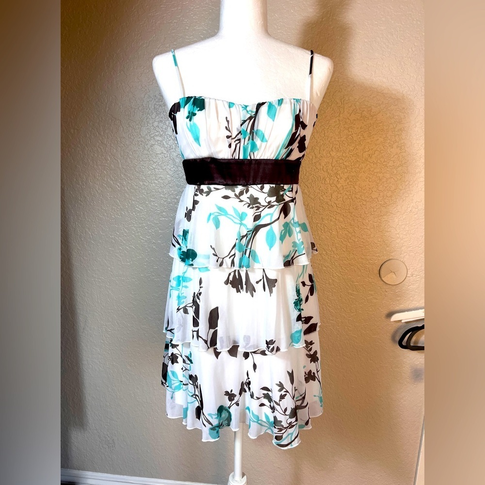 Sweet Storm Y2K Floral Print Spaghetti Strap Dress sz M